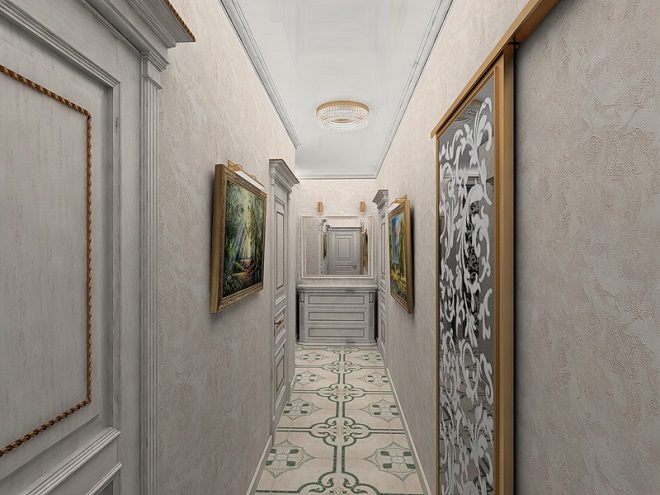 Прихожая для узкого коридора дизайн