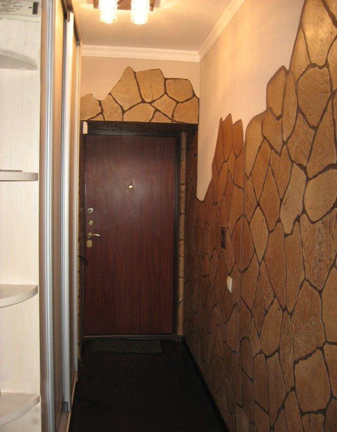 ремонт коридора в маленькой квартире камнем